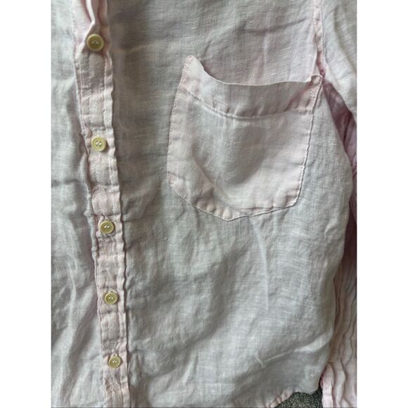 CP Shades Linen Marella Button Down Tunic Pastel Pink, Small, $235 C31 - Picture 4 of 8